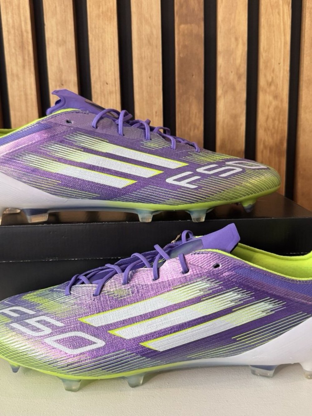SIZE 13 MENS - adidas F50 Elite FG Purple White Firm Ground Soccer Cleats JH7615